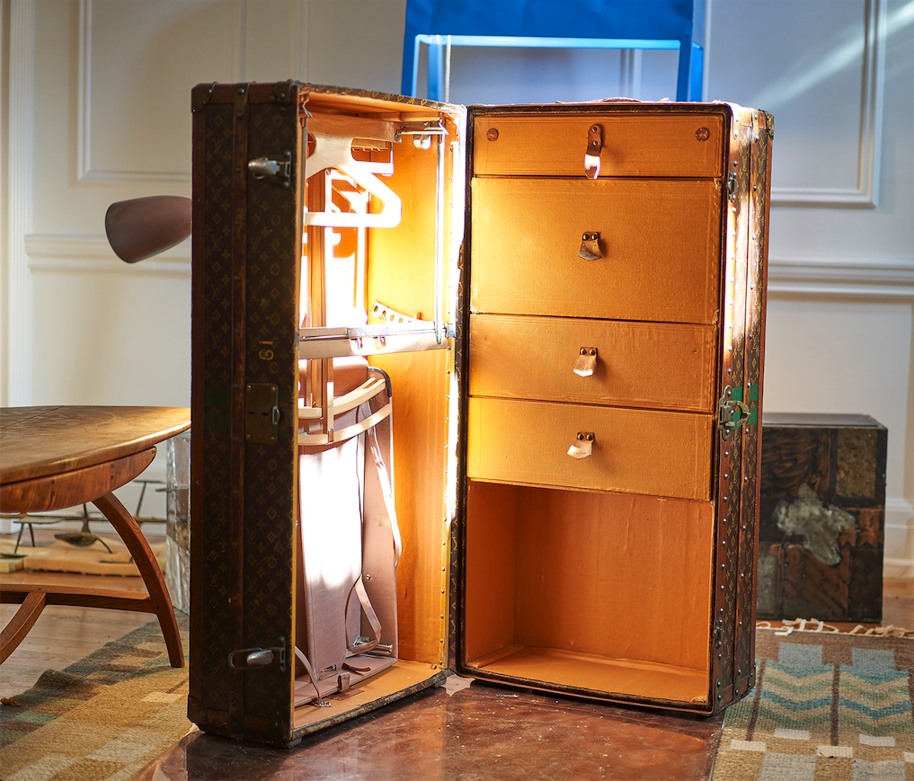 Louis Vuitton Wardrobe Monogram Steamer Trunk circa 1920s — The S